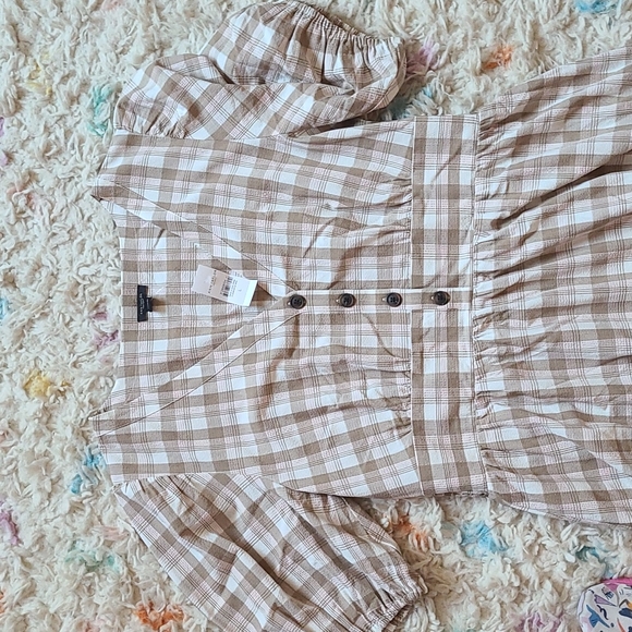 Ann Taylor Factory checkered midi dress size L - Picture 2 of 4